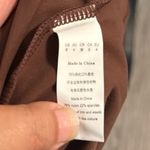 Chic Sleeveless Brown Mini Dress Size 6 Photo 3