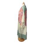GIGIO USA Floral Patchwork Kimono Duster Green‎ Pink Bohemian Women Size Medium Green Photo 1