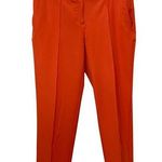 Worthington Modern Fit Bright Orange Straight Leg High Rise Dress Trouser Pants Photo 0