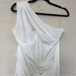 House Of CB ‎ 'Valentina' Ivory Asymmetric Cutout Midi Dress NWOT size L Photo 6