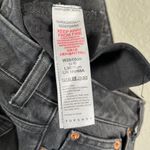 Topshop Womens Straight Leg High Waisted Black Denim Jeans Size 26 Frayed grunge Photo 9