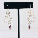 Amethyst Sterling earrings with stones, 4.9g Photo 2