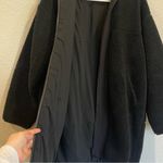 Lululemon Collarless Textured Fleece Full Zip Teddy Jacket in Black Photo 8