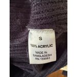 Jason Maxwell  Navy Ribbed Cowl Neck Sweater Button Detail Size Small Photo 5