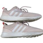 Adidas  - Women's QT Racer Running Shoes in Pink & White Photo 3