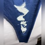 Wild Fable  High Rise Skinny Jeans Blue Distressed Raw Hem Stretch Denim 16 Photo 3