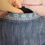 Anthropologie  CARTONNIER BLUE WHITE LINEN BLEND BUTTON FRONT LIGHTWEIGHT BLAZER Photo 9