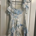 Sabo Skirt Sabo Blue And White Floral Dress Photo 1