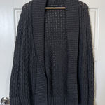 Banana Republic  Chunky Knit Dark Gray Cardigan Sweater Size XS Cotton Blend Photo 0
