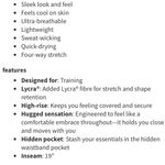 Lululemon  Black In Moment Crop Everlux Leggings Pants 12 Photo 8