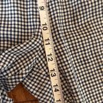 Anthropologie Cartonnier navy gingham tie waist pleated pant 4 Photo 5