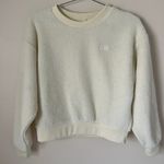 Levi's Levi’s Women’s Cream Sherpa Crewneck Sweatshirt Size XS Photo 0