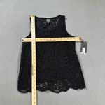 Worthington  Black Lace Sleeveless Tank Top Womens Small Floral Lace Cami NWT Photo 2