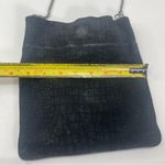 Free People Black Leather Suede Small Crossbody Bag Chain Strap Boho Equestrian Photo 3