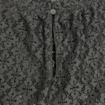 Ann Taylor LOFT Gray Lace Mosaic Floral Sheer Long Sleeve Mock Neck Blouse Top Size M Photo 13