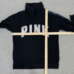 PINK - Victoria's Secret  Reversible Sequin Stripe Sleeve Sweatshirt Black Small Photo 12