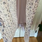 Love Shack Fancy Larissa Floral Print Cotton Silk Blend Maxi Dress Size 8 Jardin Photo 14