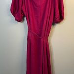 Ashley Stewart  Button Down Dress Size 22 Raspberry Photo 6
