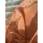 Everly ‎ Feminine Floral Eyelet Detail Coral Light Pink Spring Sun Dress Size M Photo 5