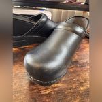 Dansko  Black Leather Clogs size 40 (9.5-10US) Photo 5