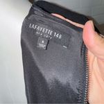 Lafayette 148 New York Back Zip Layered Black 100% Virgin Wool Dress Size 6 Photo 9