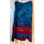 Chico's  Blue Abstract Print Maxi Skirt - Size 2 (12) Photo 4