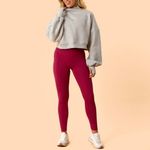 Blogilates Women's Burgundy High Waist V Photo 5