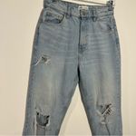ZARA  High Waisted Ripped‎ Jeans Size 6 Photo 8