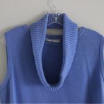 St. John Sport Knit Blue Tank Top with Scarf/Collar Size L Photo 1