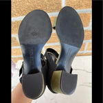 Frēda Salvador Military Green/Black Suede Cage Sandals Size 9 Black Photo 5