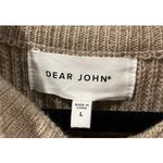 Dear John Felicia Peplum Tan Long Sleeve Fall Sweater Photo 4
