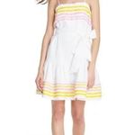 Lisa Marie Fernandez X Target Dress Ric Rac Sleeveless Mini White Yellow Pink S Photo 1