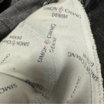 Simon Chang Black Grommet Accent Pocket Denim Side Slit Midi Skirt Womens 10 Photo 10