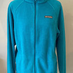 Columbia Turquoise Full-Zip Fleece women’s large Photo 0