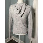 No Boundaries  Juniors Gray Ribbed Soft Hoodie, Medium Photo 3