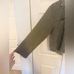 Madewell  Resort Long-Sleeve Shirt Dark Olive Green Striped Size Medium Photo 6