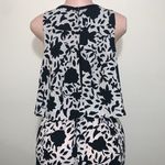 Loft  Floral Print Layered Open Back Dress Size 12 casual dressy business church Photo 5