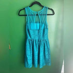 CLEARANCE!!! En Créme Brand Cocktail Teal & Lace Midi‎ Dress Size Small EUC! Blue Photo 3
