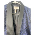 Laundry by Shelli Segal LAUNDRY Shelli Segal | 10 | Satin Crop Blazer Evening Jacket Women's Blue M Photo 2