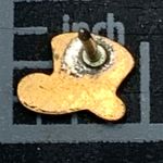 Vintage Gold Tone Top Hat 1/4" Lapel Pin Brooch Photo 1