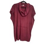 Bryn Walker  Faux Suede Pocket‎ Poncho Tunic Top Size S Porto Burgundy Photo 0
