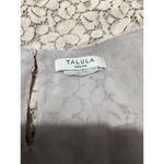 Talula  Cream Lace Floral Short Sleeve Blouse Keyhole Neck M Photo 4