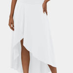 Halara Women’s Breezeful Skirt Large High Waisted High Low Ruffle 2-in-1 Flowy Photo 0