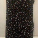 AFRM‎ Women's Dress Small Black Ditsy Floral Sleeveless Lined Sheath Photo 0