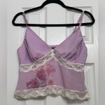 Wild Fable  Pink Floral Lace Trim Tank Top Cami Photo 1