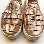 Wonder Nation  Size 6 Foil Rose Gold Ruffle Slip On Shoe Photo 1