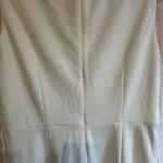 Calvin Klein size 8 white jumpsuit V-Neck Sheath Mini Dress Photo 8