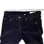 Rag and Bone  Black Velvet Skinny Stretch Jeans Zipper Size 24 Photo 10