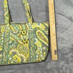 Vera Bradley Tote Shoulder Bag & Coin Purse Lemon Parfait Yellow Gray Paisley Photo 2
