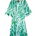 Target x DVF Long Satin Disco Zebra Green Robe Photo 1